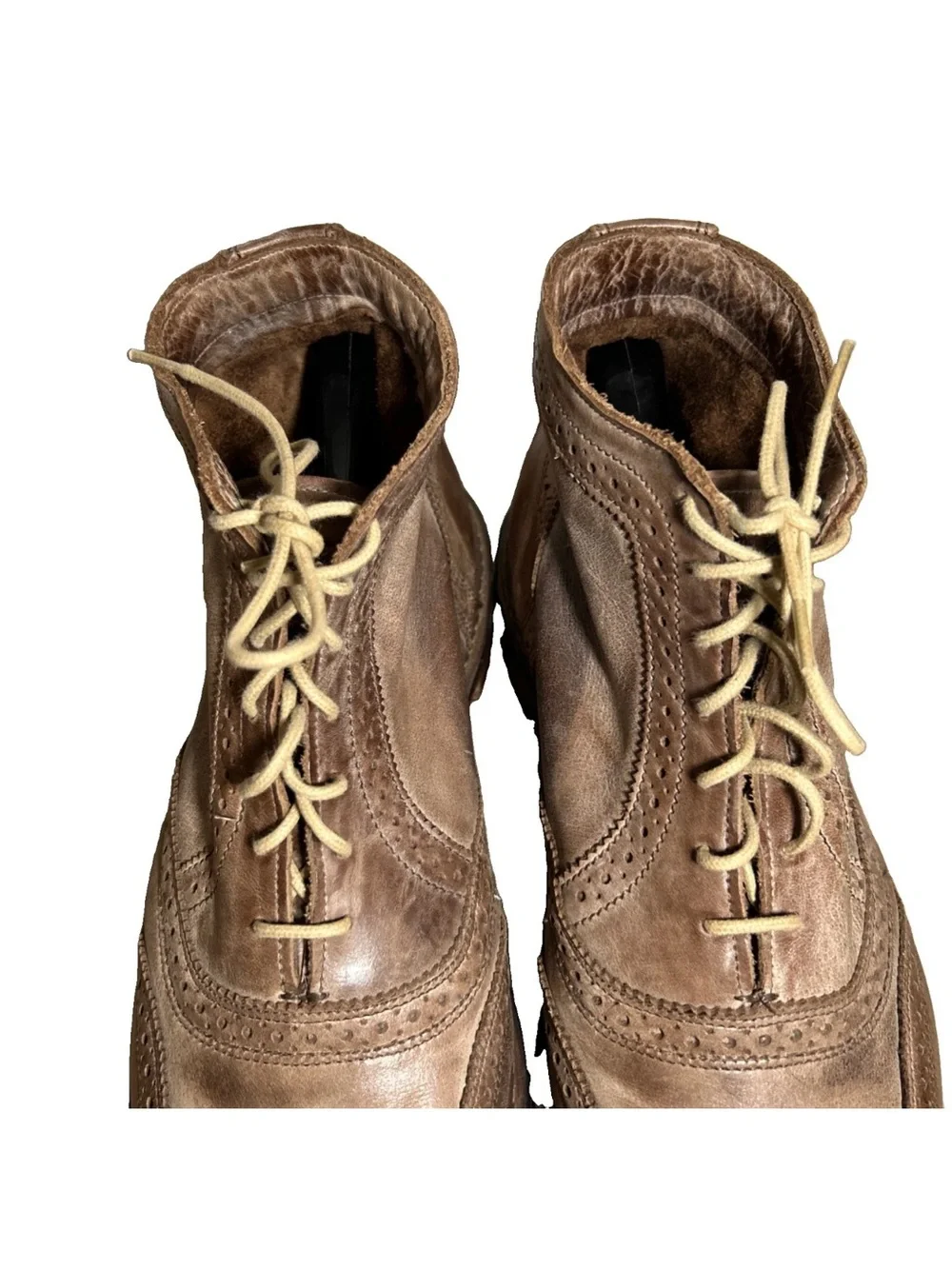 Allen Edmonds Cronmok Men’s Wingtip Ankle Boots Drown Leather Size 9 USA